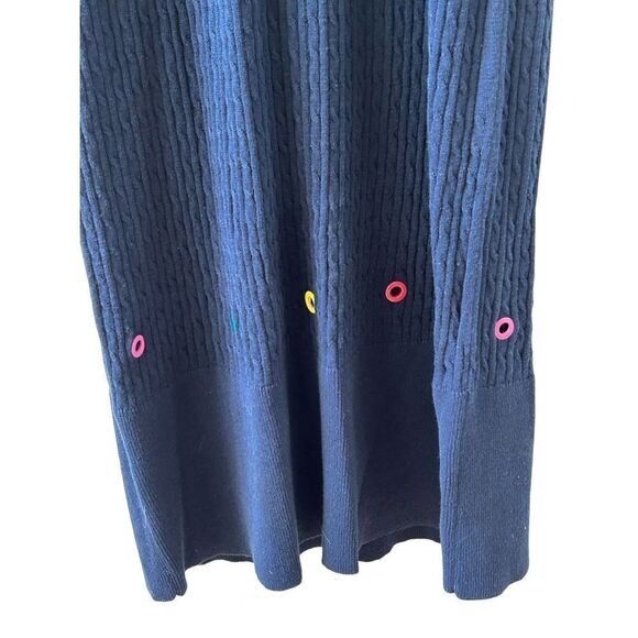 Staud Cecily Open-Back Cable-Knit Midi Dress Women’s Navy Size Small - Picture 5 of 12